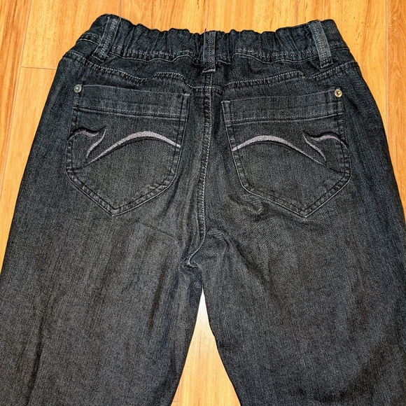 Gloria Vanderbilt Cinched Waist, Wide Leg Denim Flared Jeans Sz 6P - Picture 4 of 6